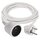 Prodlužovací kabel 2 m / 1 zásuvka / bílá / PVC / 1 mm2