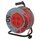 Prodlužovací kabel na cívce 50 m / 4 zásuvky / černý / PVC / 230 V / 1,5 mm2