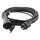 Venkovní prodlužovací kabel 10 m / 1 zásuvka / černá / guma / 250 V / 1,5 mm2