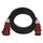 3fázový venkovní prodlužovací kabel 25 m / 1 zásuvka / černý / pryž / 400 V / 2,5 mm2