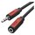 Kabel JACK 3,5 mm stereo, vidlice - 3,5 mm zásuvka 2,5 m