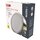 LED prisadené svietidlo, kruhové, strieborné, 12,5W, CCT