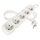 Prodlužovací kabel 1,5 m / 5 zásuvek / bílý / PVC / 1 mm2