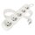 Prodlužovací kabel 2 m / 5 zásuvek / bílý / PVC / 1 mm2