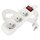 Prodlužovací kabel 5 m / 3 zásuvky / s vypínačem / bílý / PVC / 1 mm2