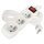 Prodlužovací kabel 7 m / 3 zásuvky / s vypínačem / bílý / PVC / 1 mm2