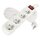 Prodlužovací kabel 10 m / 4 zásuvky / s vypínačem / bílý / PVC / 1 mm2