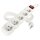 Prodlužovací kabel 3 m / 5 zásuvek / s vypínačem / bílý / PVC / 1,5 mm2