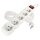 Prodlužovací kabel 7 m / 5 zásuvek / s vypínačem / bílý / PVC / 1 mm2