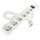 Prodlužovací kabel 3 m / 6 zásuvek / s vypínačem / bílý / PVC / 1 mm2