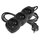 Prodlužovací kabel 1,5 m / 3 zásuvky / černý / PVC / 1 mm2