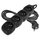 Prodlužovací kabel 3 m / 4 zásuvky / černý / PVC / 1 mm2