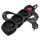 Prodlužovací kabel 3 m / 3 zásuvky / s vypínačem / černý / PVC / 1 mm2