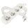 Prodlužovací kabel 5 m / 4 zásuvky / bílý / PVC / 1 mm2