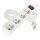 Prodlužovací kabel 7 m / 4 zásuvky / s vypínačem / bílý / PVC / 1 mm2