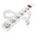 Prodlužovací kabel 5 m / 6 zásuvek / s vypínačem / bílý / PVC / 1 mm2