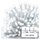 Profi LED spojovací řetěz blikající bílý - cencúle, 3 m, venkovní, studená bílá
