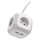 Prodlužovací kabel - kostka 1,9 m / 4 zásuvky / bílý / PVC / s USB / 1 mm2