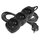 Prodlužovací kabel 3 m / 3 zásuvky / černý / PVC / 1 mm2