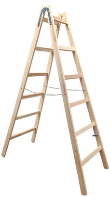 2906 Drevený rebrík dvojdielny /ŠTAFLE /PREMIUM/ PROFI