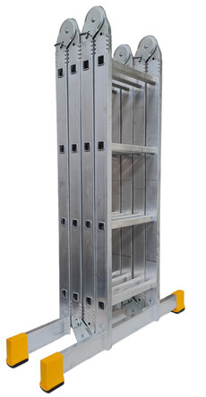 Hliníkový rebrík štvordielny kĺbový 4413 PROFI PLUS