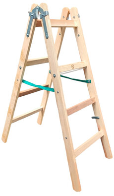 4904 (DDP-4) Drevený rebrík dvojdielny /PREMIUM/ PROFI