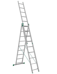 Hliníkový rebrík trojdielny univerzálny 7609 PROFI