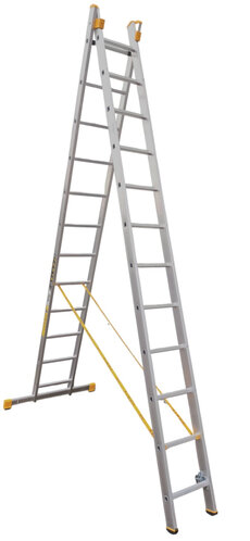 Hliníkový rebrík dvojdielny univerzálny 8512 PROFI PLUS