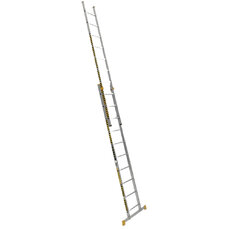Hliníkový rebrík dvojdielny výsuvný rozšírená verzia 8710 PROFI PLUS