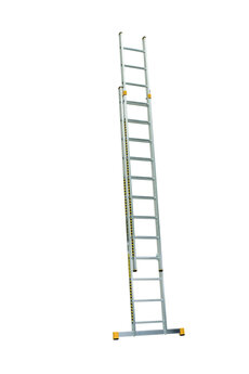 Hliníkový rebrík dvojdielny výsuvný rozšírená verzia 8712* PROFI PLUS