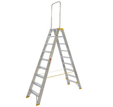 Schodíky obojstranné hliníkové s madlom 9419 PROFI PLUS