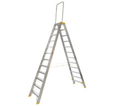 Schodíky obojstranné hliníkové s madlom 9422 PROFI PLUS