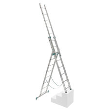 Rebrík trojdielny univerzálny s úpravou na schody 7808 PROFI