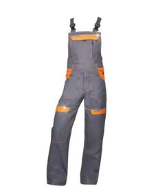 Nohavice s náprsenkou ARDON®COOL TREND sivo-oranžové