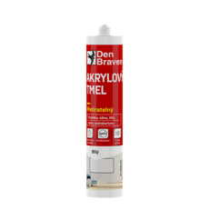 Den Braven - Akrylový tmel, kartuše, 310 ml, šedý
