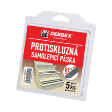 Den Braven - Protiskluzová lepicí páska, 19 mm x 61 cm, blistr - 5 ks, černá