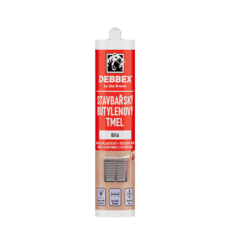 Den Braven Butylénový tmel pro stavitele, 280 ml, šedý