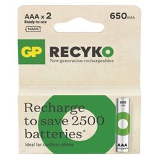 Nabíjacia batéria GP ReCyko 650 (AAA) 2 ks