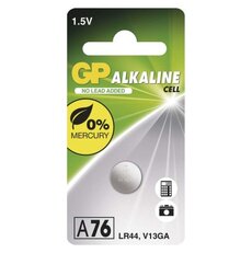 Alkalická knoflíková baterie GP LR44 (A76F)