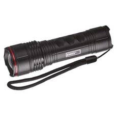 Ruční kovová svítilna LED, 330 lm, 3× AAA, ostření