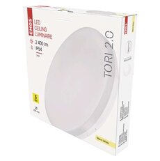 LED svítidlo TORI, kulaté bílé 24W teplá bílá, IP54