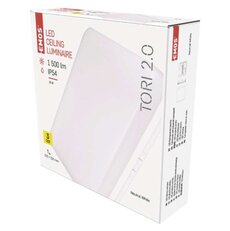 LED svítidlo TORI, čtvercové bílé 15W neutrální, IP54