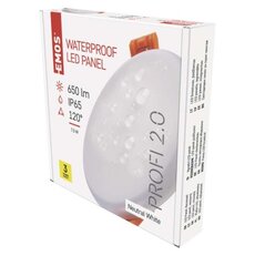 LED panel 100mm, kruhový vestavěný bílý, 7,5W neut. Bílá, IP65