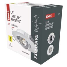 LED reflektor Exclusive white, kruh 5W neutrální b.