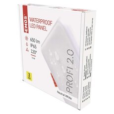 LED panel 100×100, čtvercový vestavěný bílý,7,5W neutr.b.,IP65