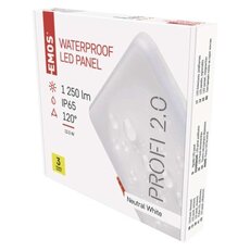 LED panel 155×155, čtvercový vestavěný bílý, 13,5W neut.b., IP65