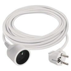 Prodlužovací kabel 7 m / 1 zásuvka / bílá / PVC / 1 mm2