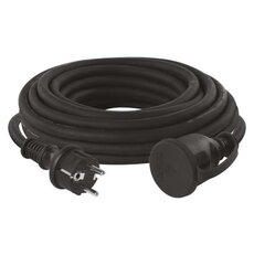 Venkovní prodlužovací kabel 10 m / 1 zásuvka / černý / pryž-neopren / 250 V / 1,5 mm2
