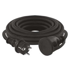 Venkovní prodlužovací kabel 5 m / 1 zásuvka / černý / pryž-neopren / 250 V / 1,5 mm2