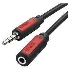 Kabel JACK 3,5 mm stereo, vidlice - 3,5 mm zásuvka 5 m